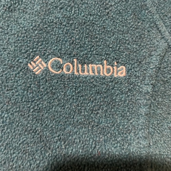 Columbia Women's Sz Small Full Zip Fleece Turquoise Zip jacket - Picture 3 of 7